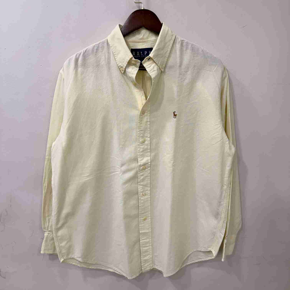 Ralph Lauren yellow solid oxford shirt