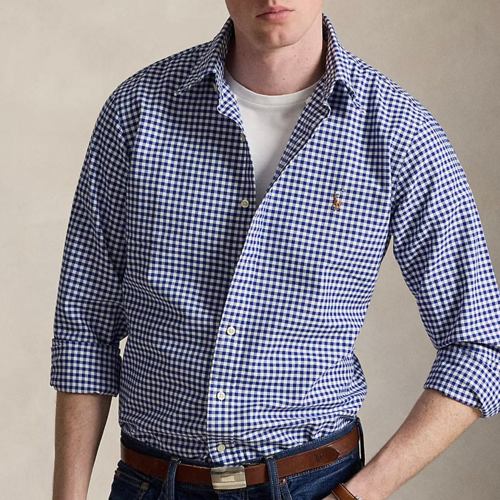 Ralph lauren Checkered oxford button down shirt
