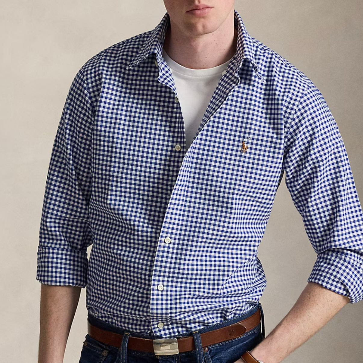 Ralph lauren Checkered oxford button down shirt