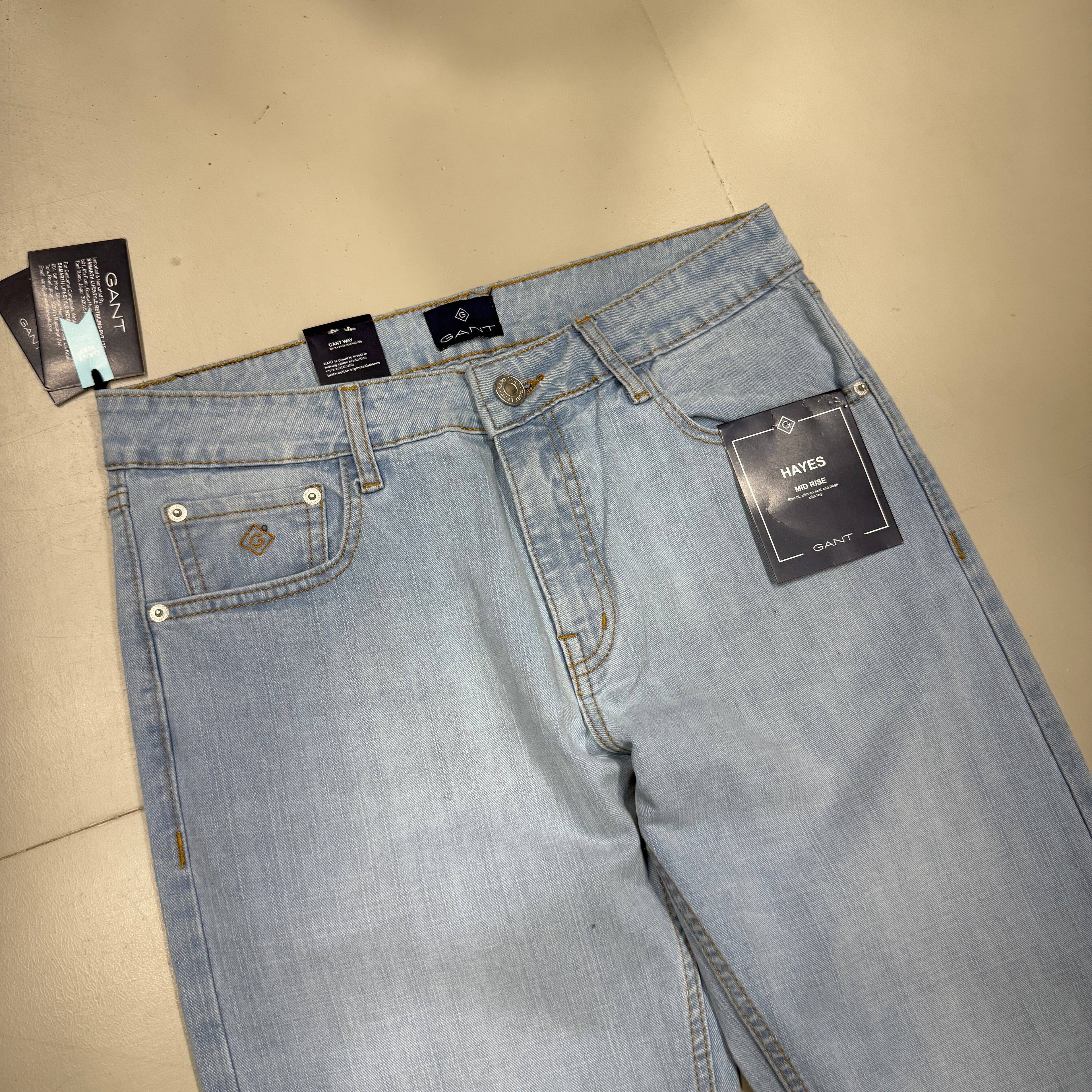 Gant Straight fit jeans ice blue