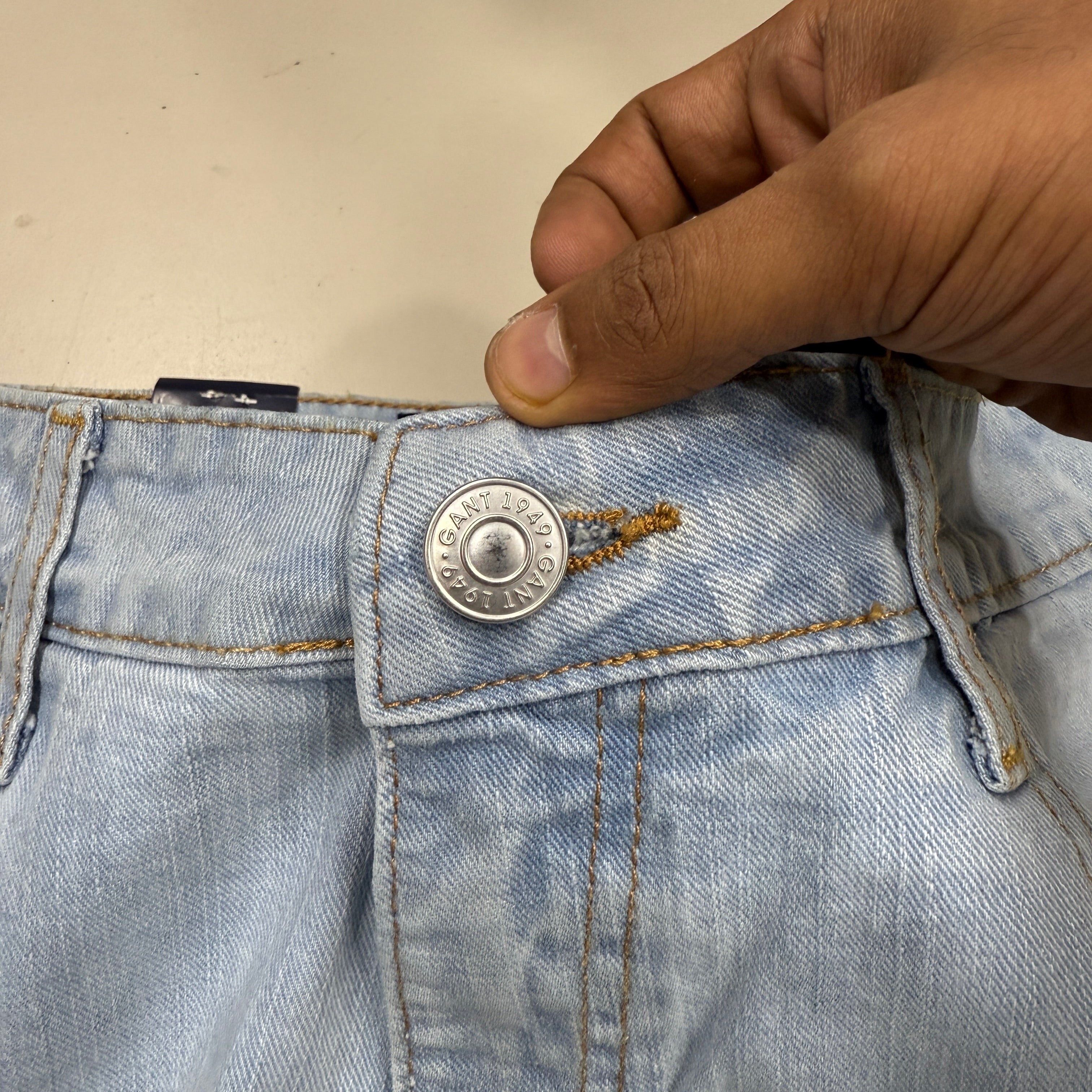 Gant Straight fit jeans ice blue