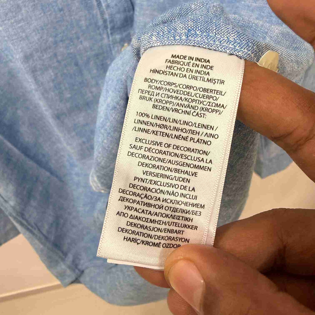 Ralph Lauren Chambray Blue linen shirt
