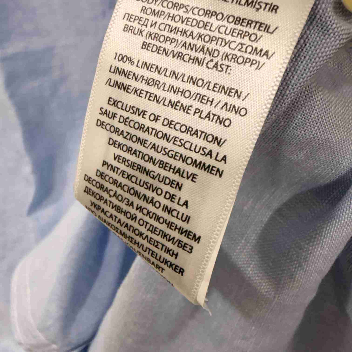 Ralph Lauren light blue custom fit linen shirt