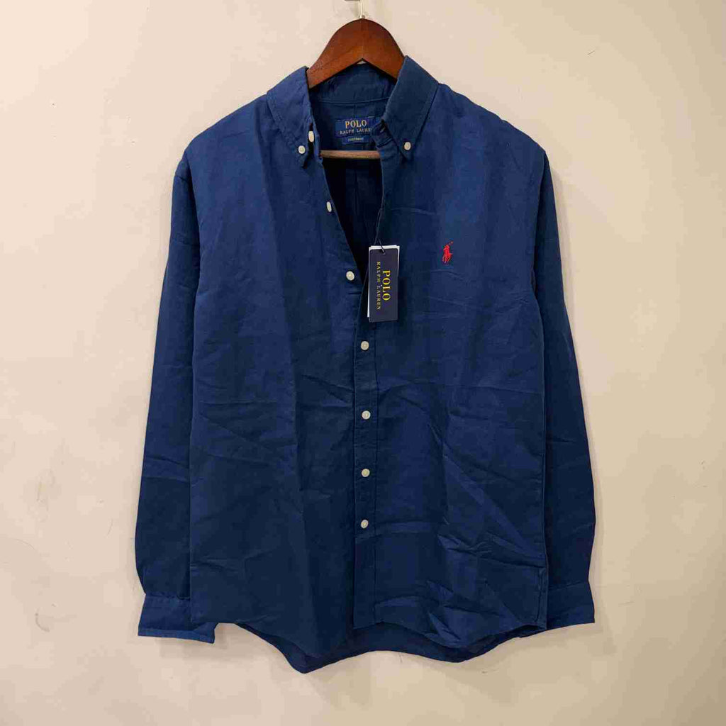 Ralph Lauren Navy Blue linen shirt
