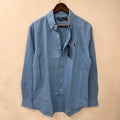 Ralph Lauren blue custom fit linen shirt