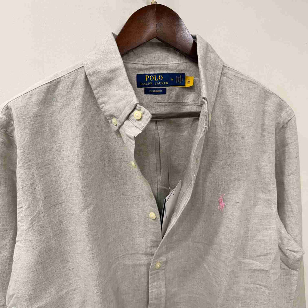 Ralph Lauren beige custom fit linen shirt