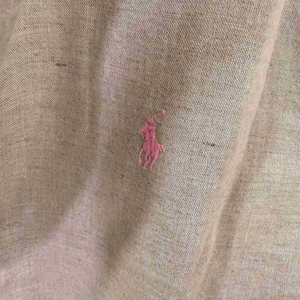 Ralph Lauren beige custom fit linen shirt
