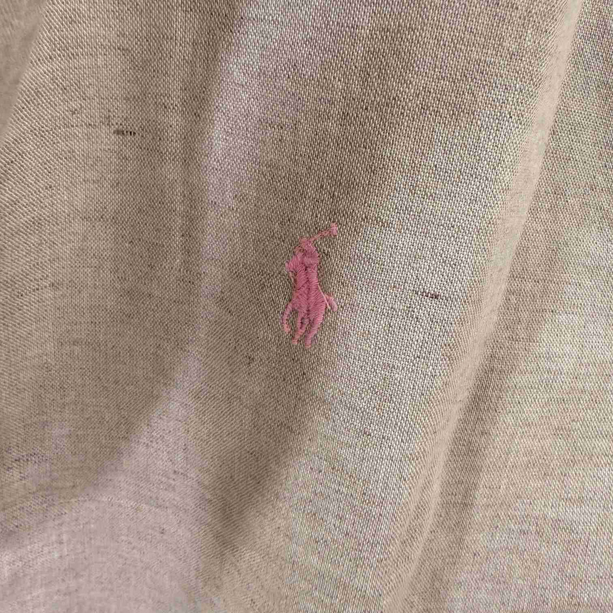 Ralph Lauren beige custom fit linen shirt