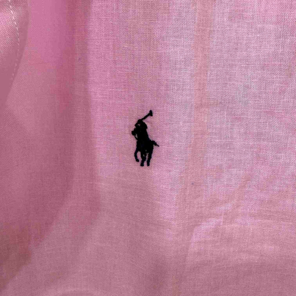 Ralph Lauren light pink custom fit linen shirt