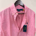 Ralph Lauren pink custom fit linen shirt