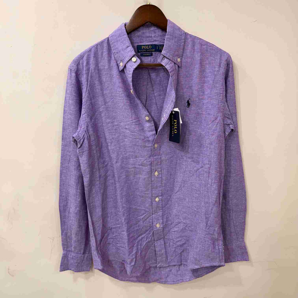 Ralph Lauren purple custom fit linen shirt