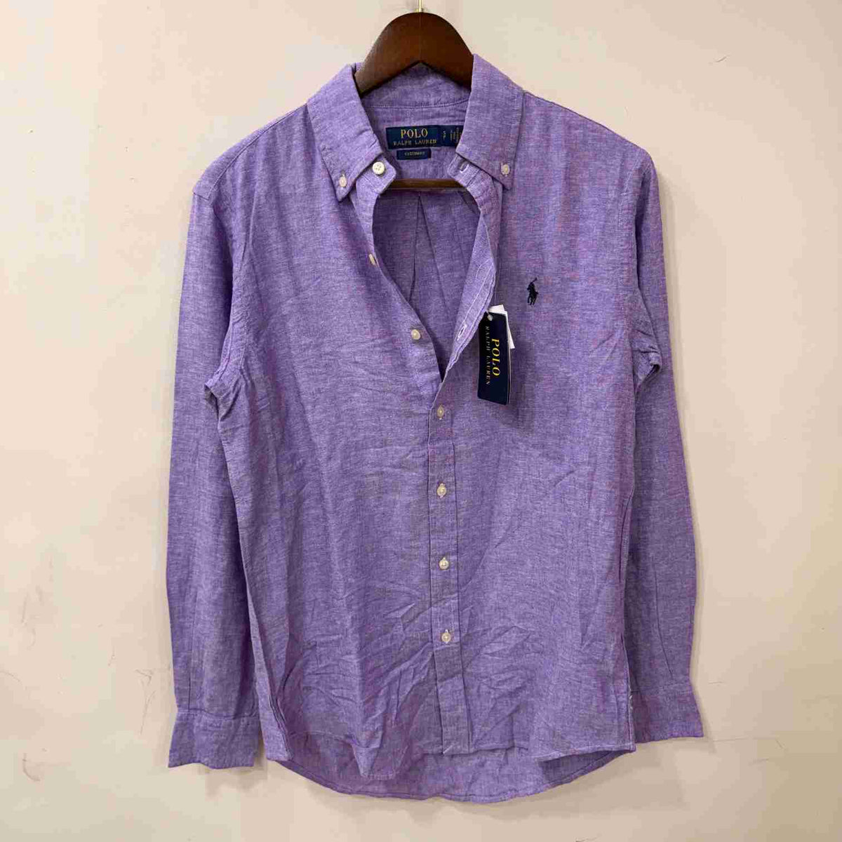 Ralph Lauren purple custom fit linen shirt