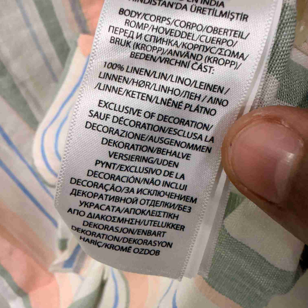 Ralph Lauren stripes custom fit linen shirt