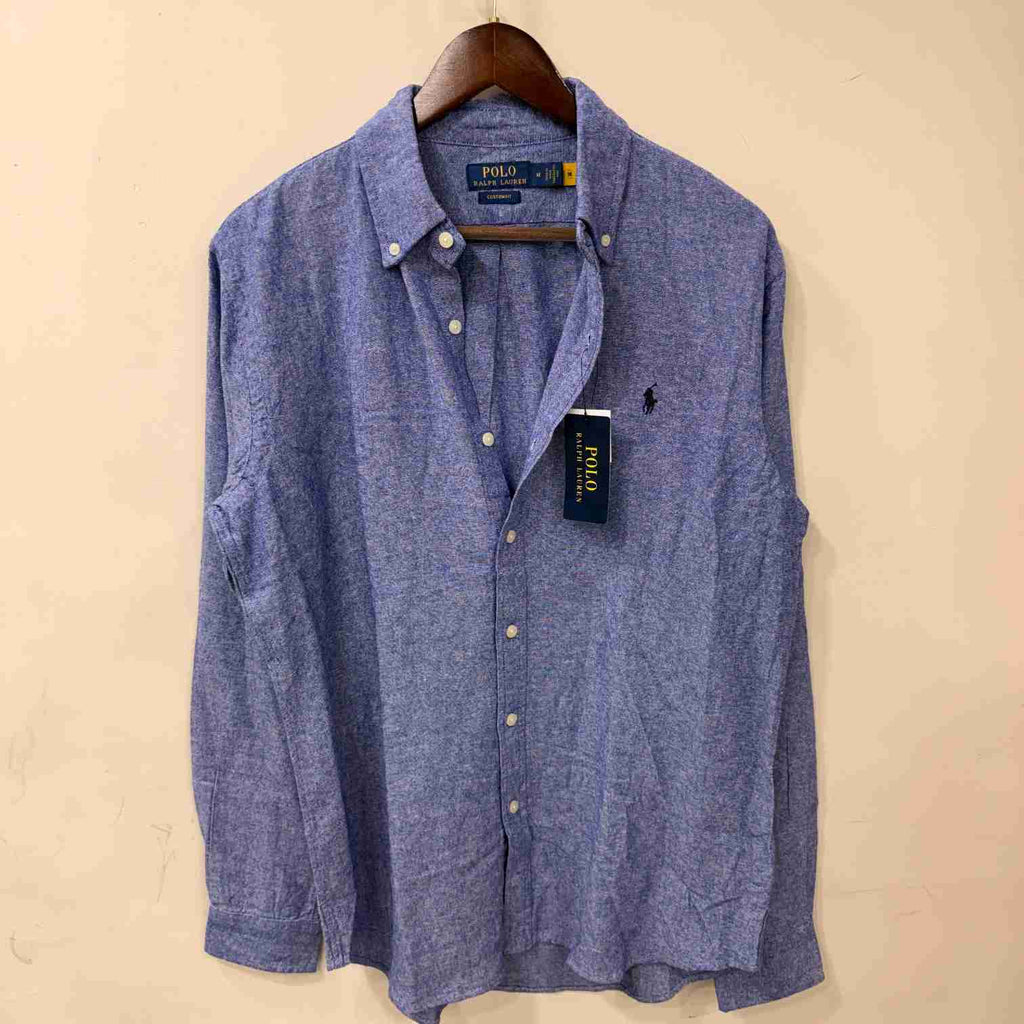 Ralph Lauren dark purple custom fit linen shirt
