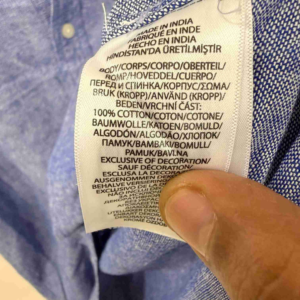 Ralph Lauren dark purple custom fit linen shirt