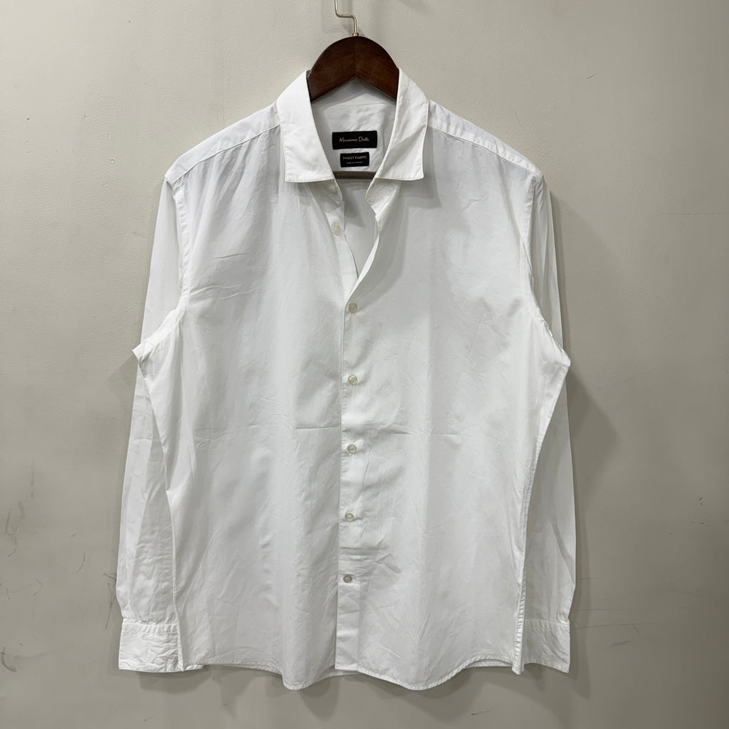 Mossimo Dutti White solid shirt