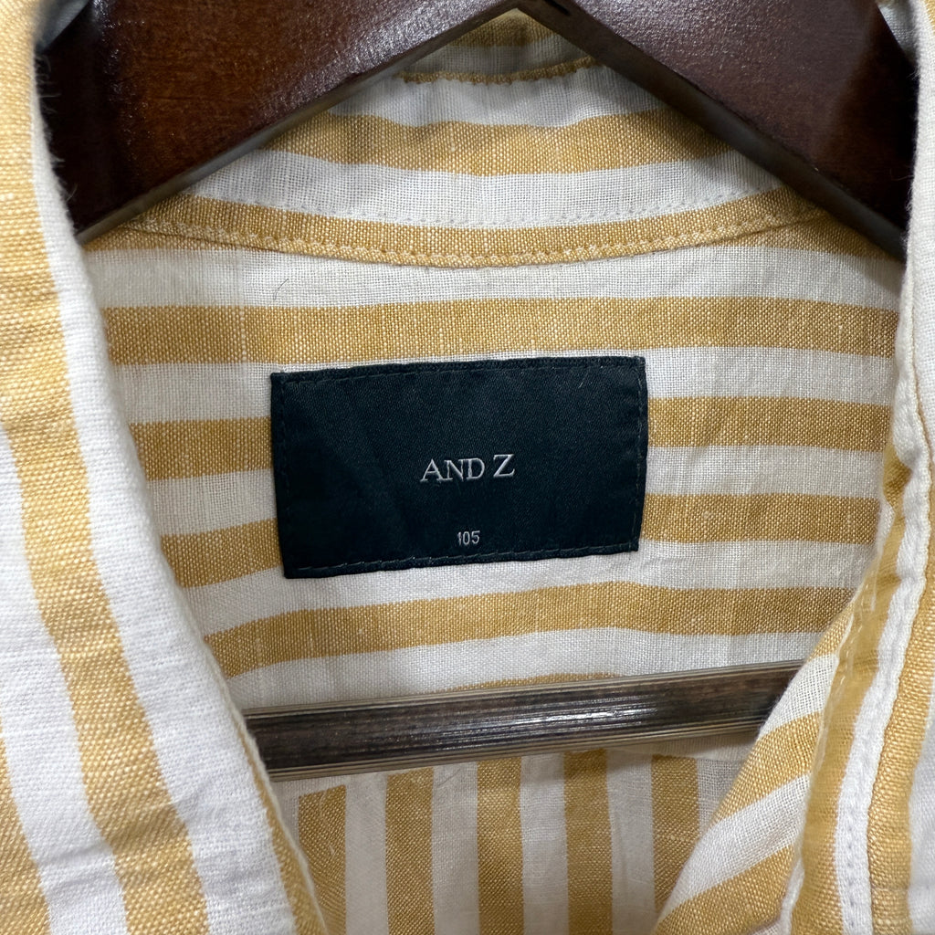 And Z linen stripes shirt