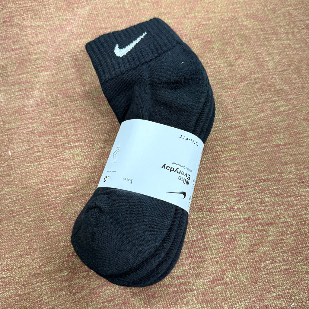 Nike ankle length black(Pack of 3)