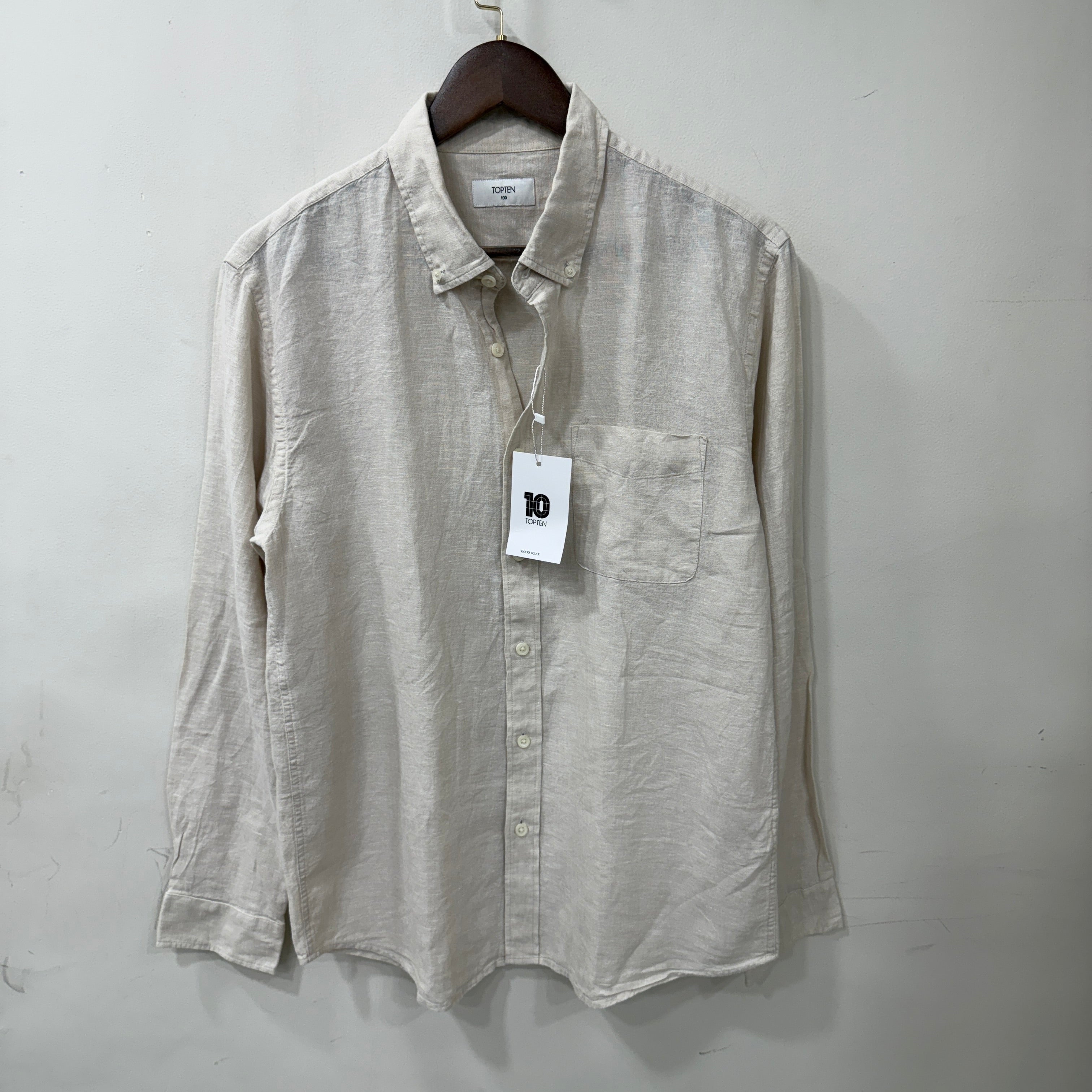 Topten beige linen shirt