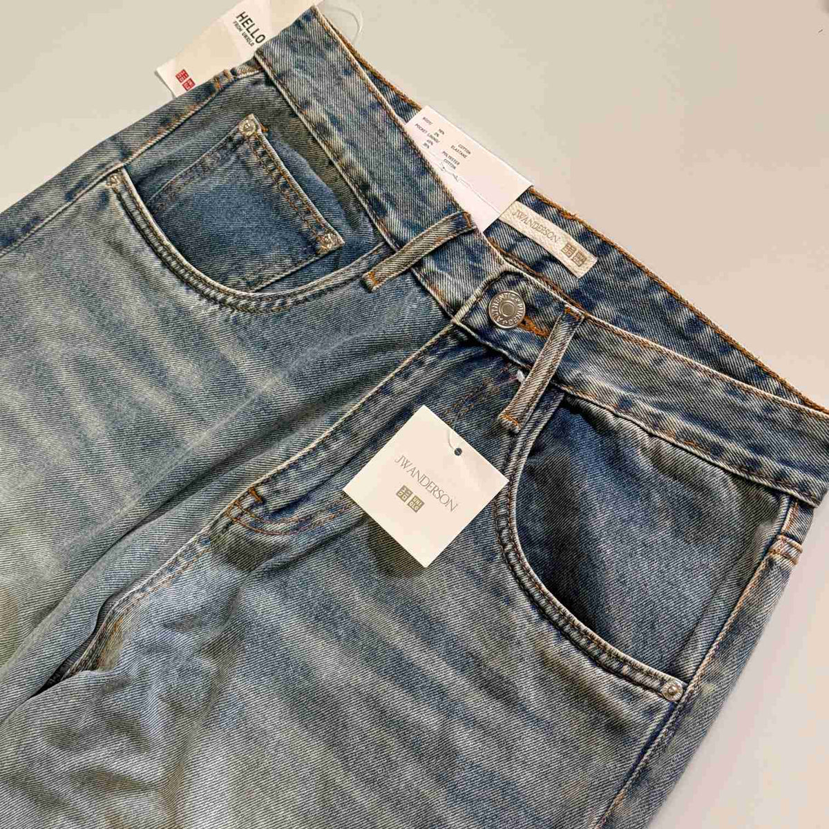 Uniqlo X JW Anderson baggy dark shade jeans