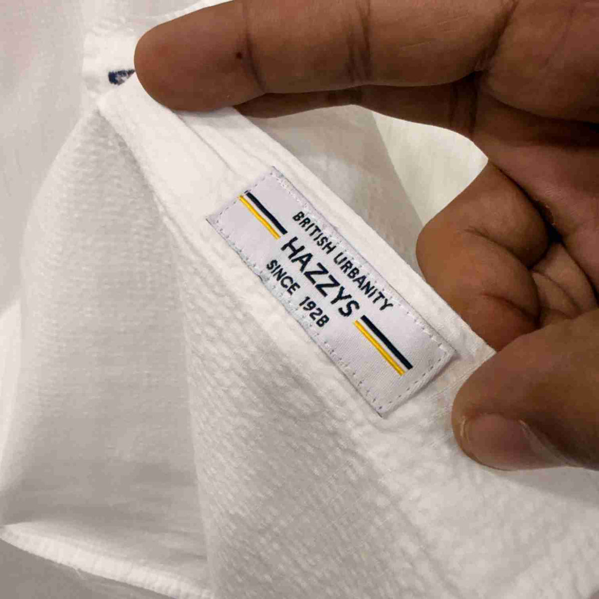 Hazzy white solid shirt