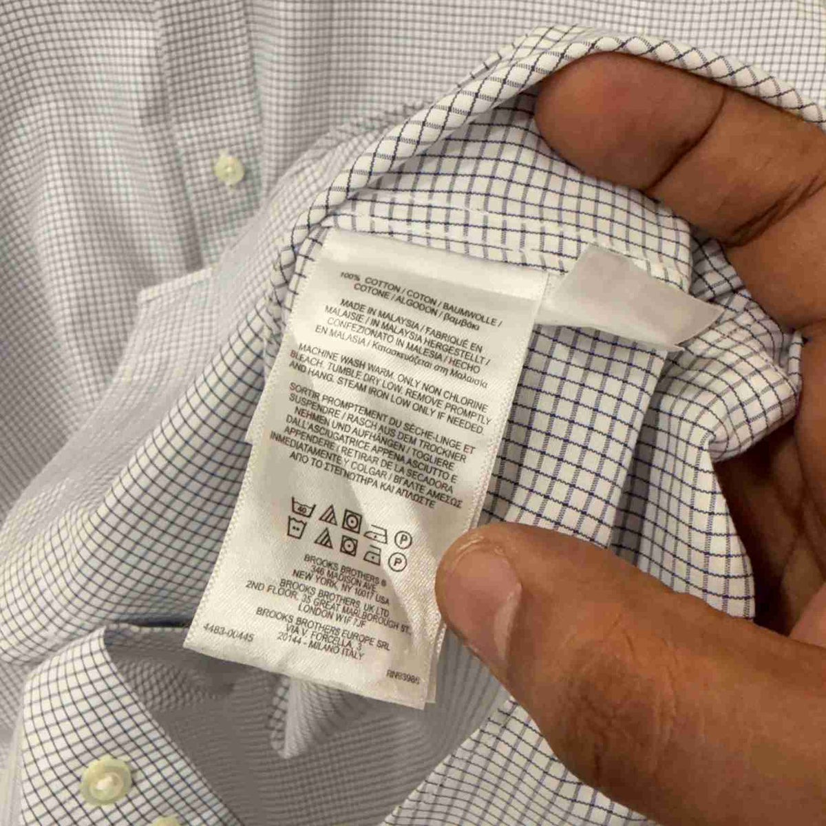 Brook Brothers checkered shirt