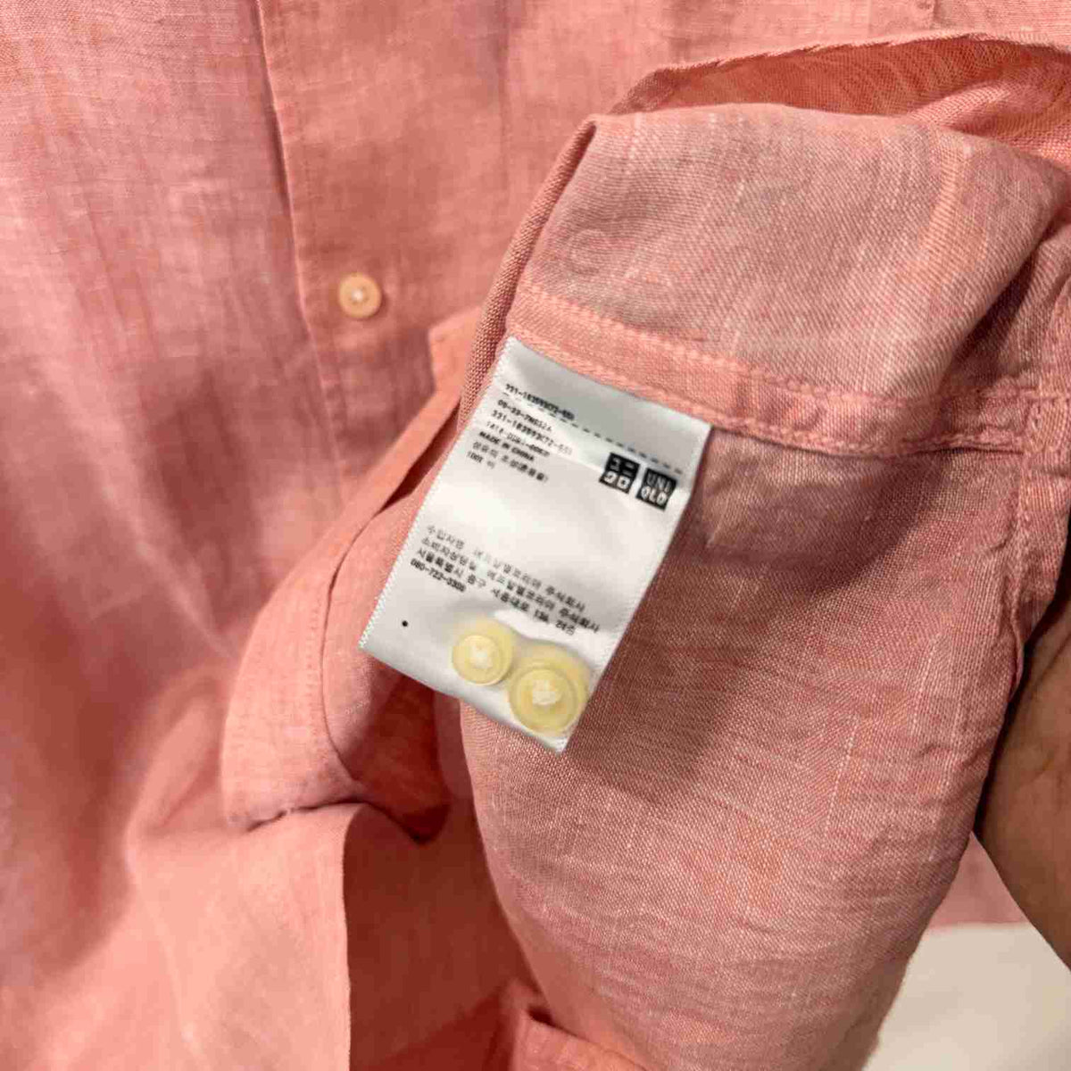 Uniqlo 100% linen shirt