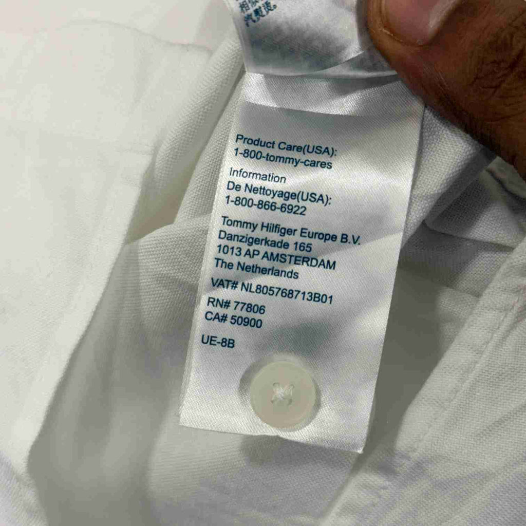 Tommy Hilfiger white solid shirt