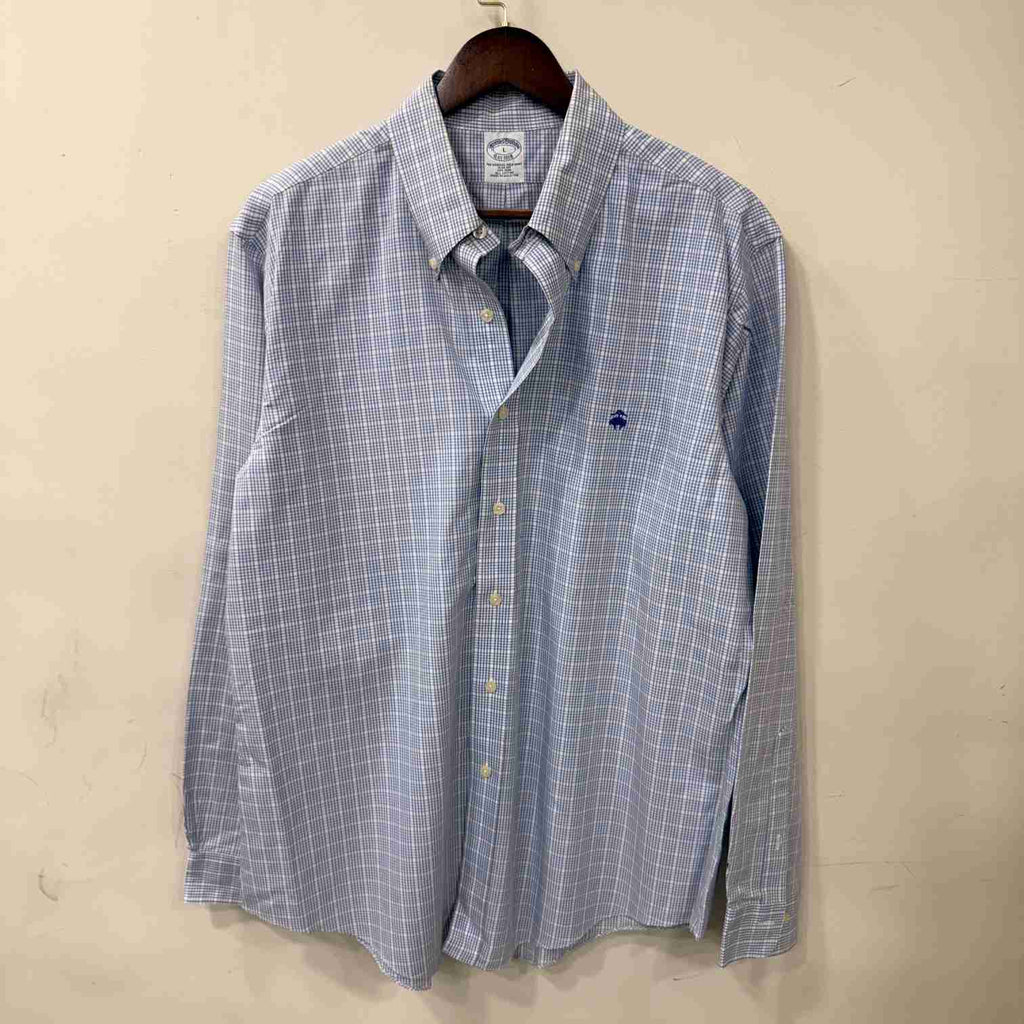 Brooks Brothers checkered logo shirt