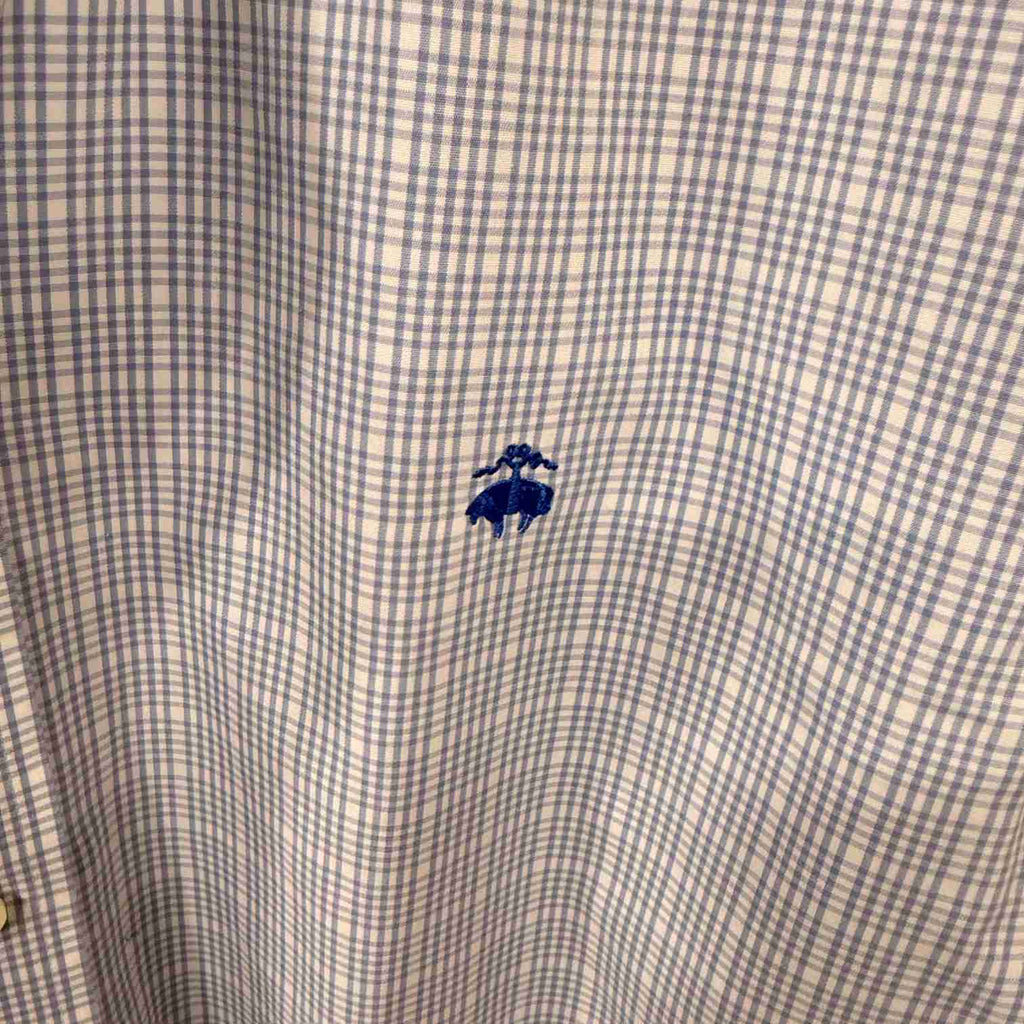 Brooks Brothers checkered logo shirt