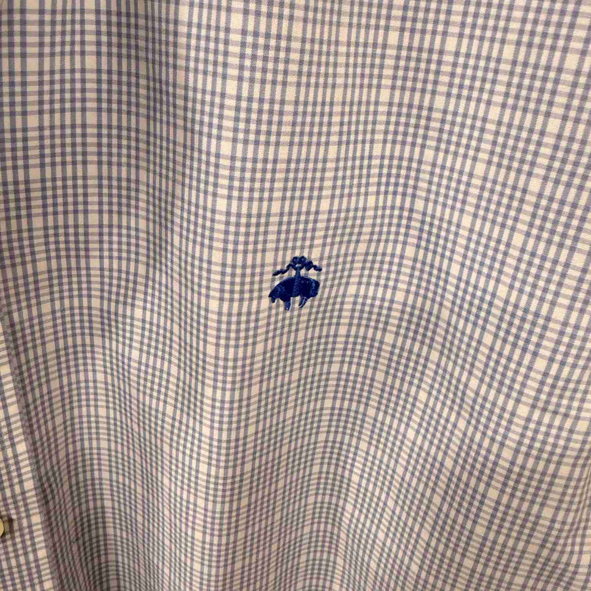 Brooks Brothers checkered logo shirt