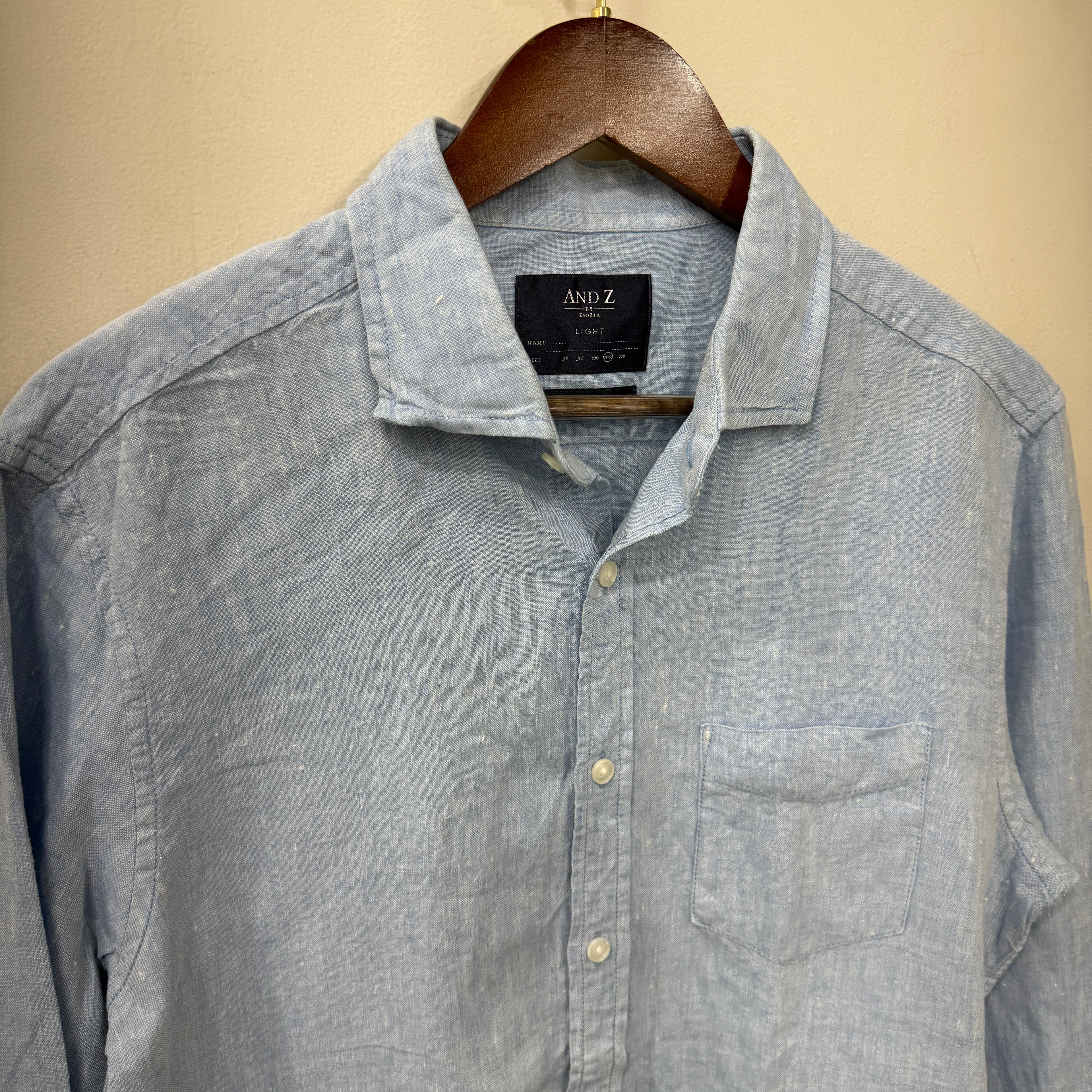 And Z Linen Solid Shirt