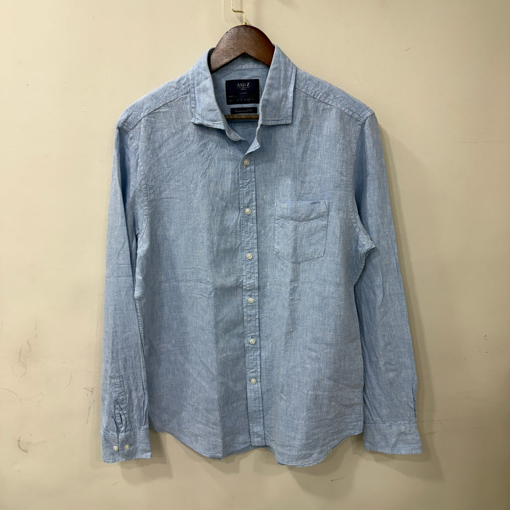 And Z Linen Solid Shirt