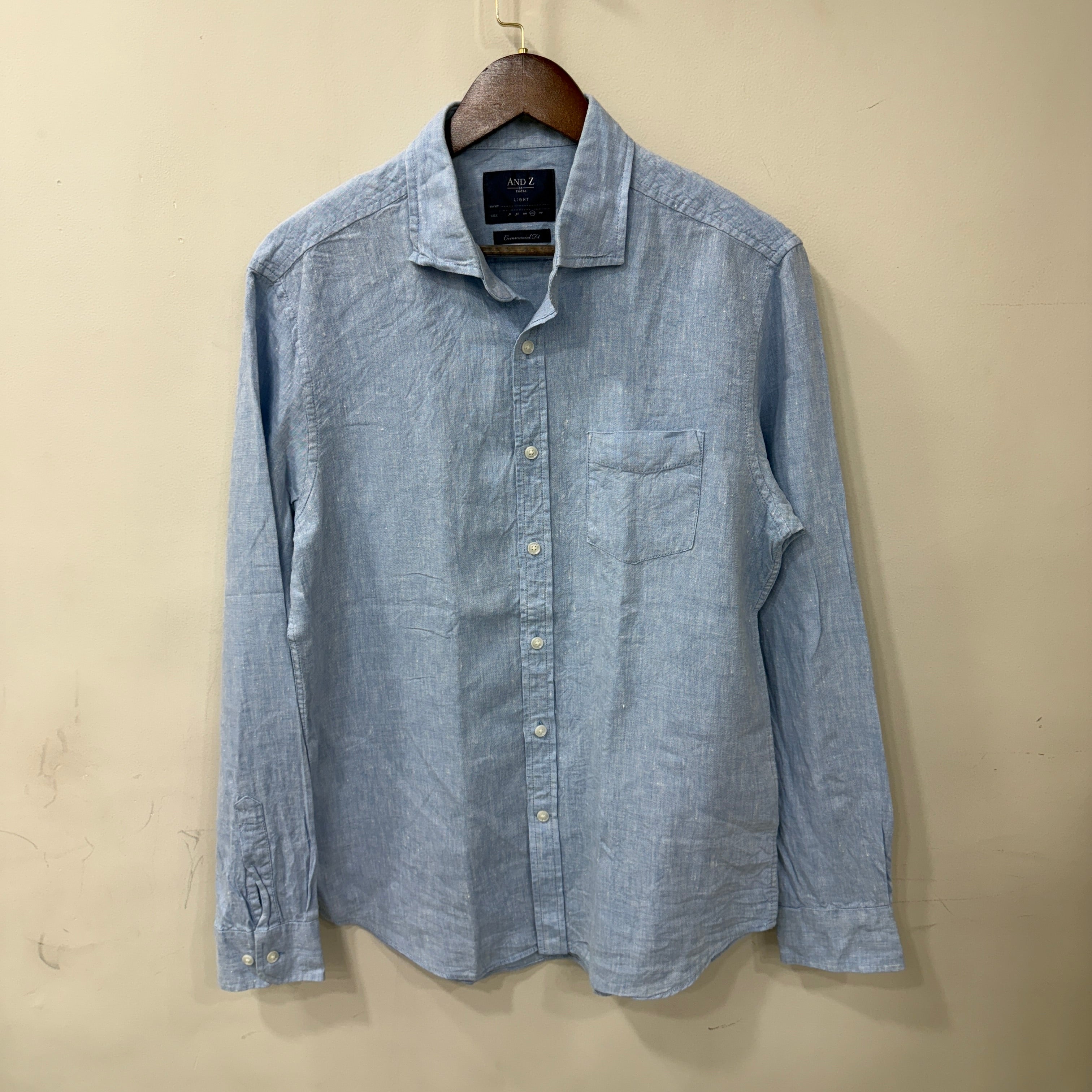 And Z Linen Solid Shirt
