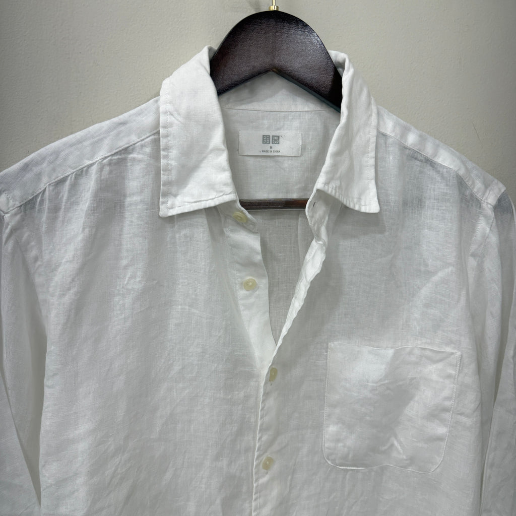 Uniqlo Linen White Shirt