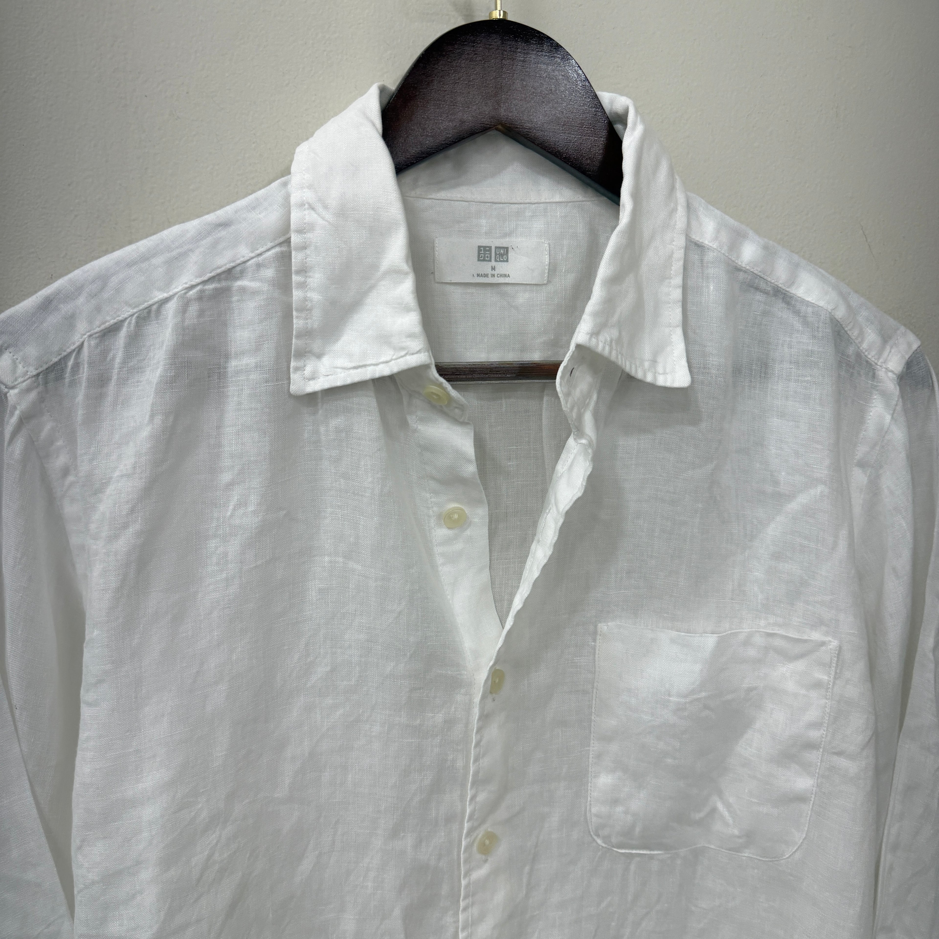 Uniqlo Linen White Shirt