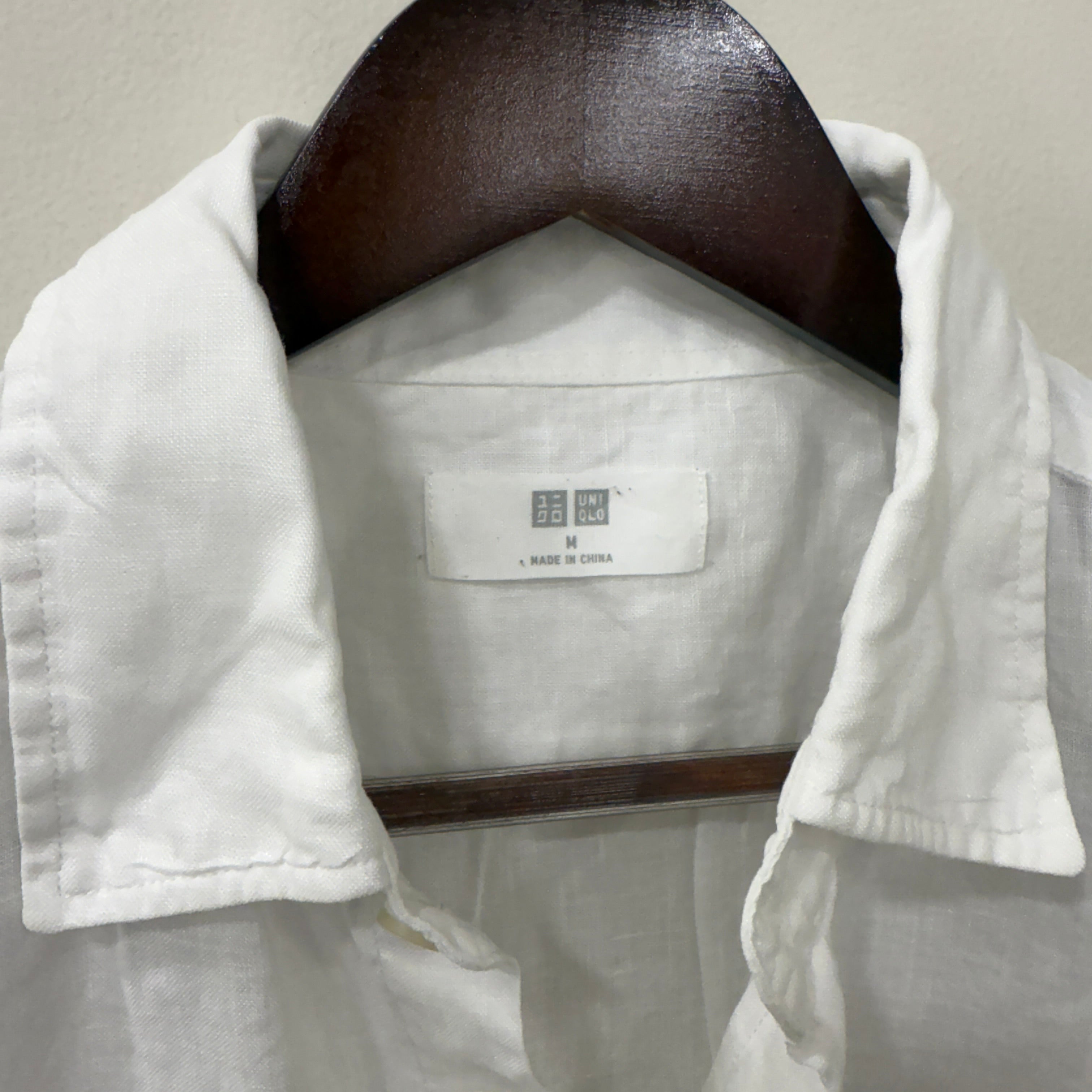 Uniqlo Linen White Shirt