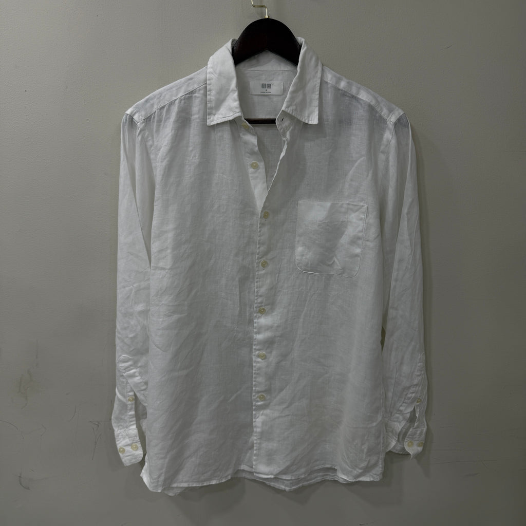 Uniqlo Linen White Shirt