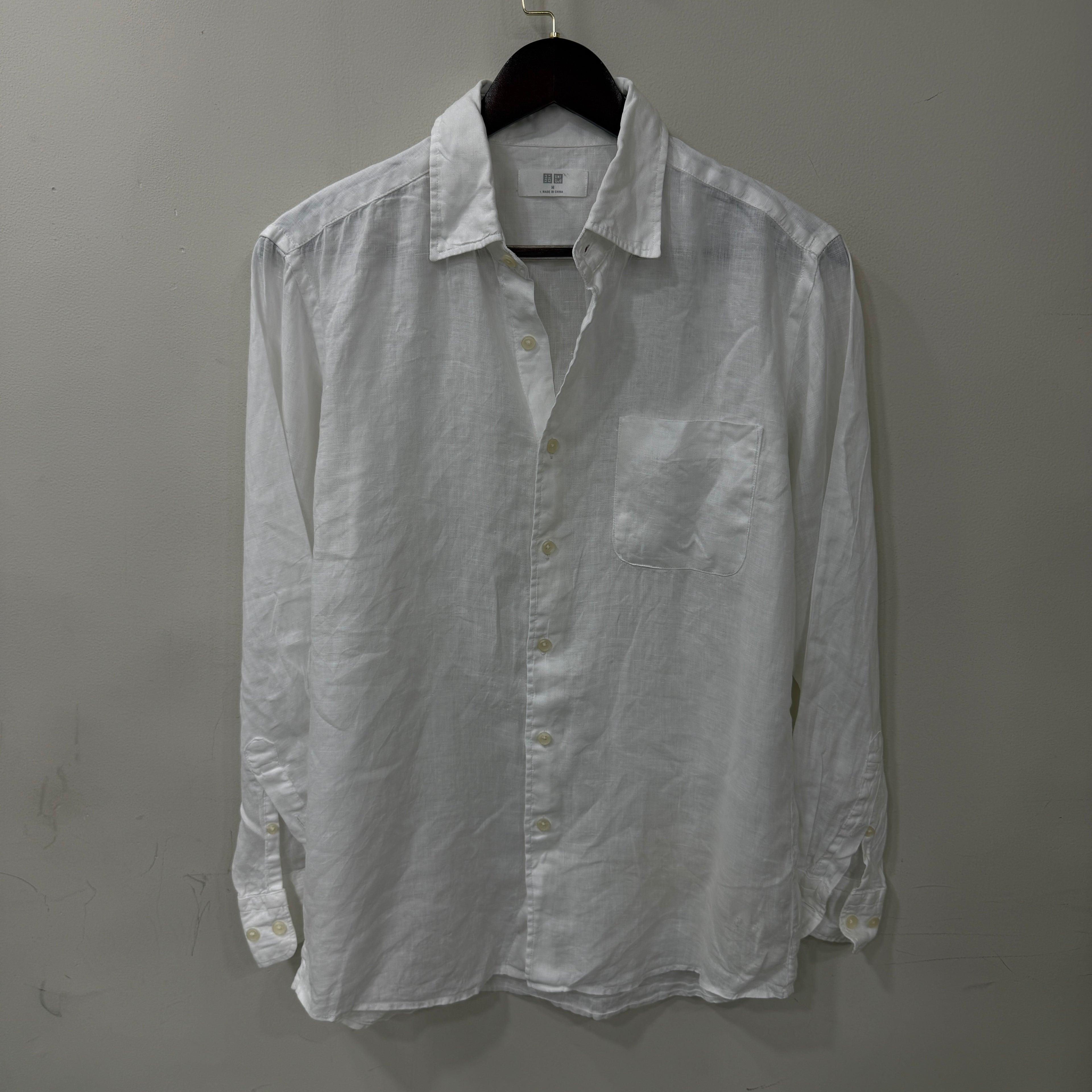 Uniqlo Linen White Shirt