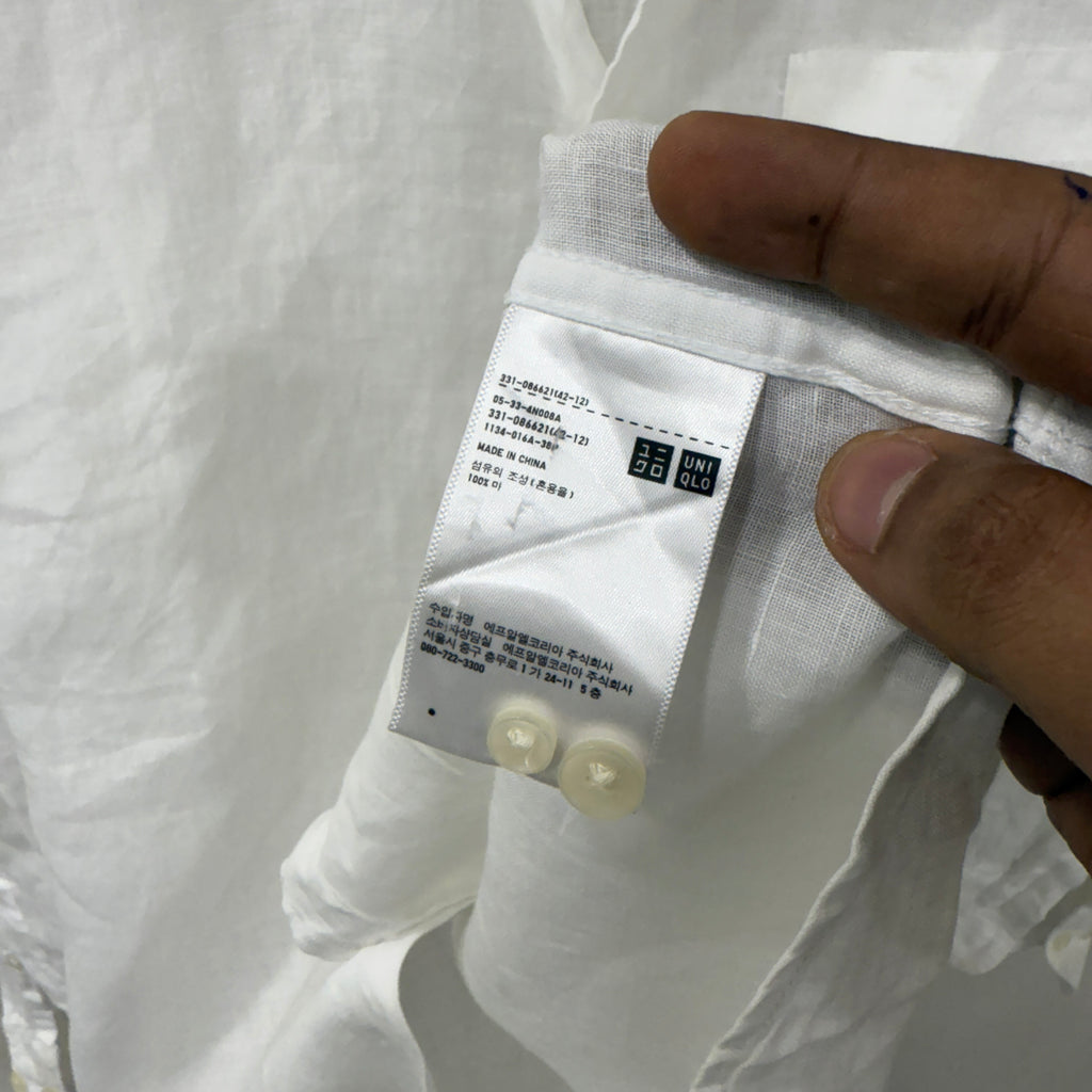 Uniqlo Linen White Shirt