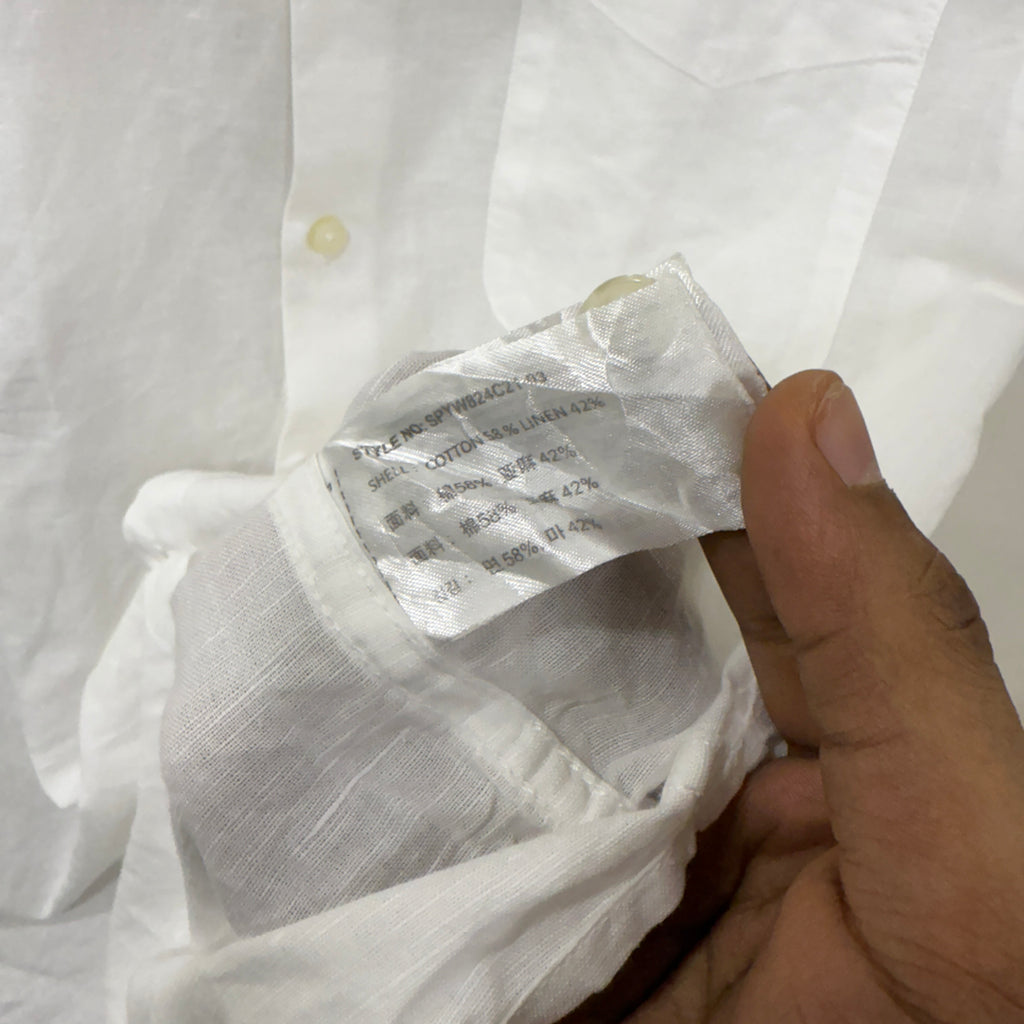 Spao Linen White Shirt