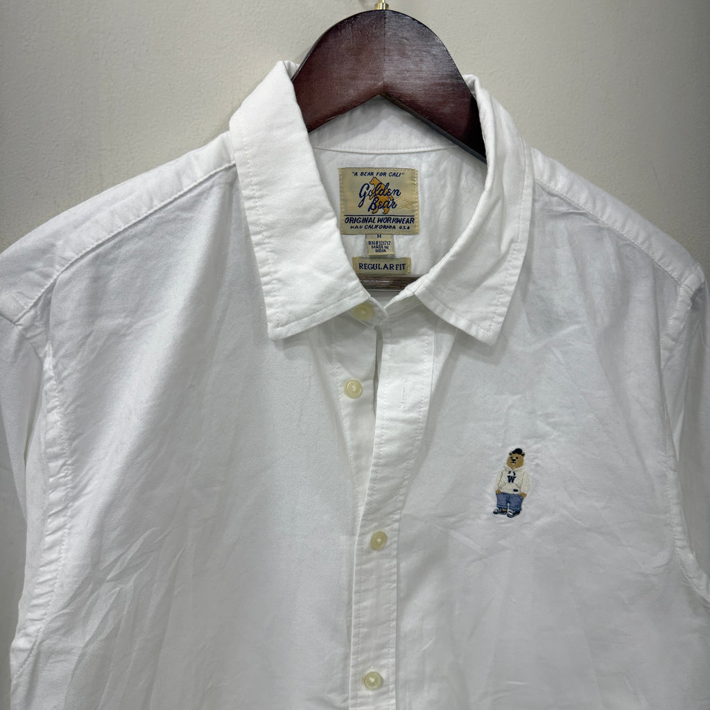 Bear White Solid Shirt