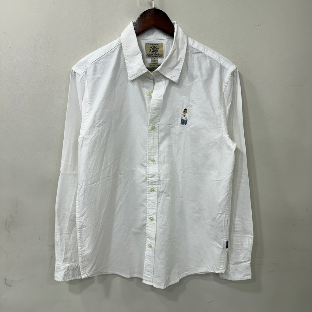 Bear White Solid Shirt