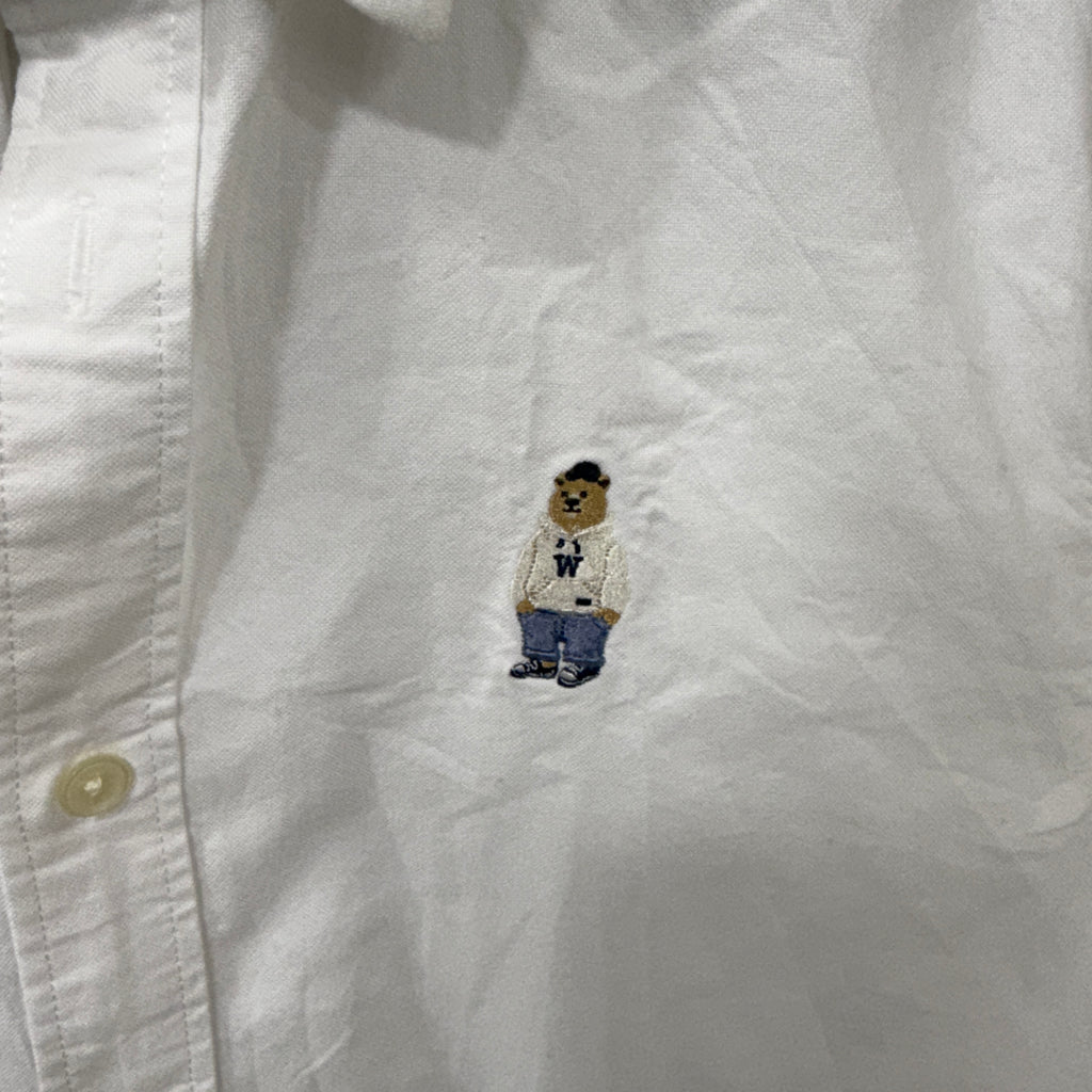 Bear White Solid Shirt