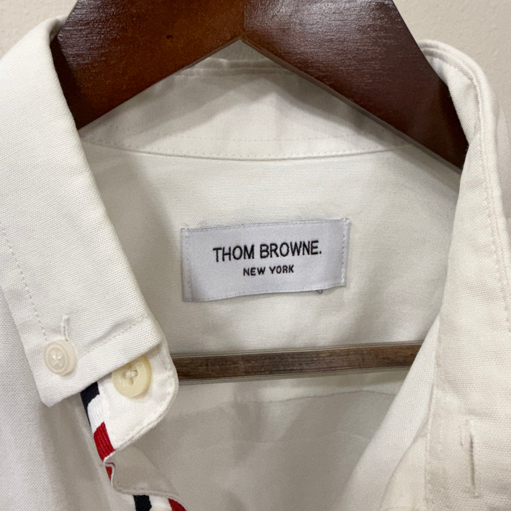 Thom Browne White Solid Shirt