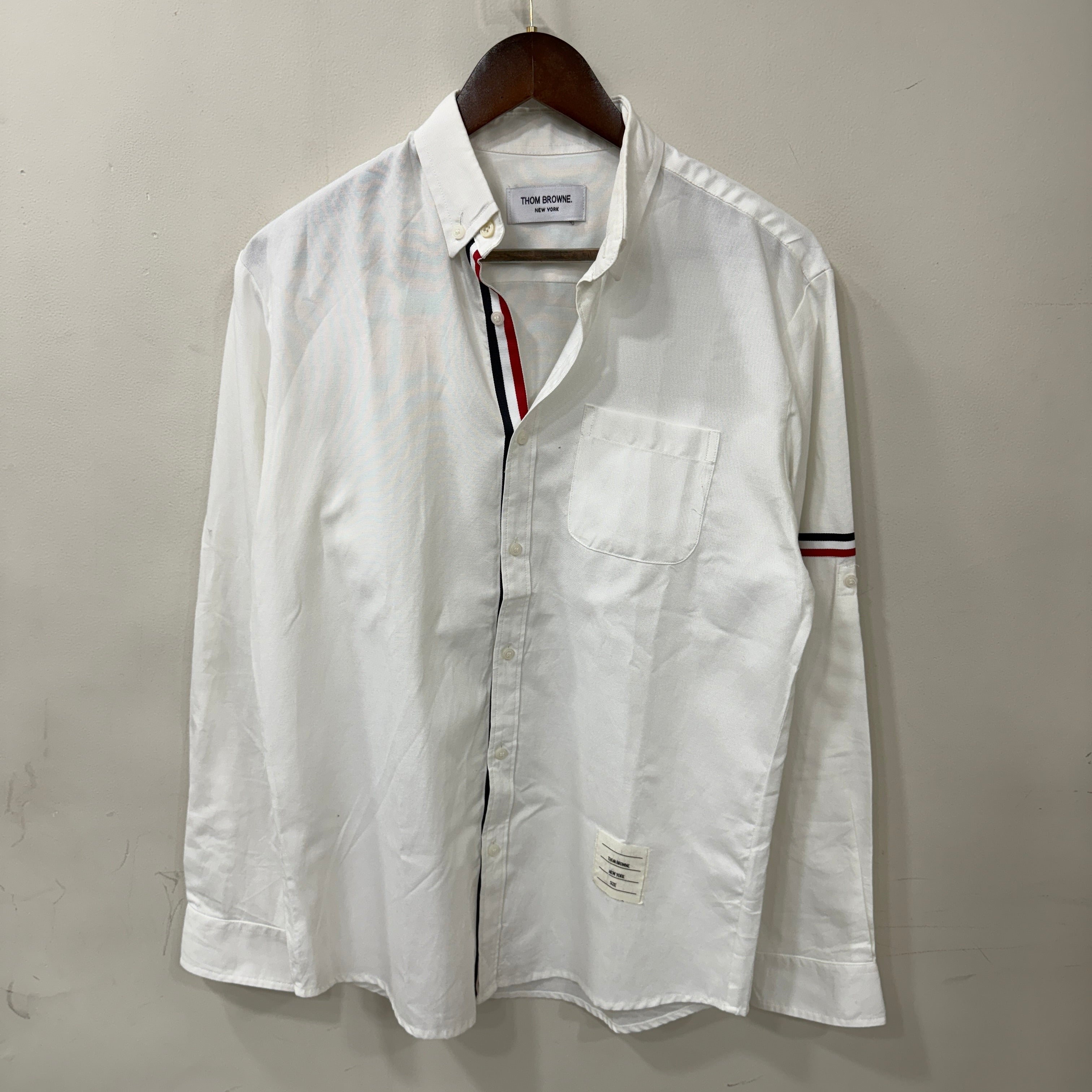 Thom Browne White Solid Shirt