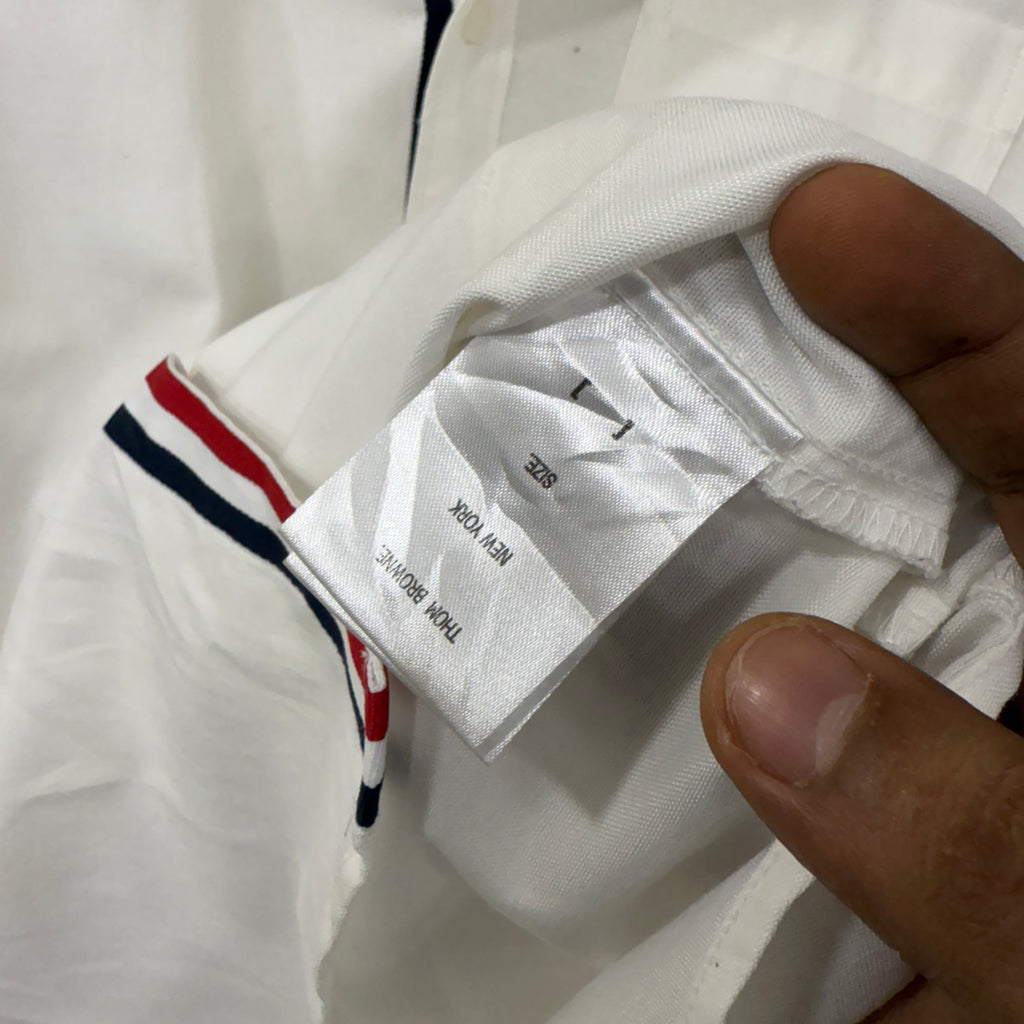Thom Browne White Solid Shirt
