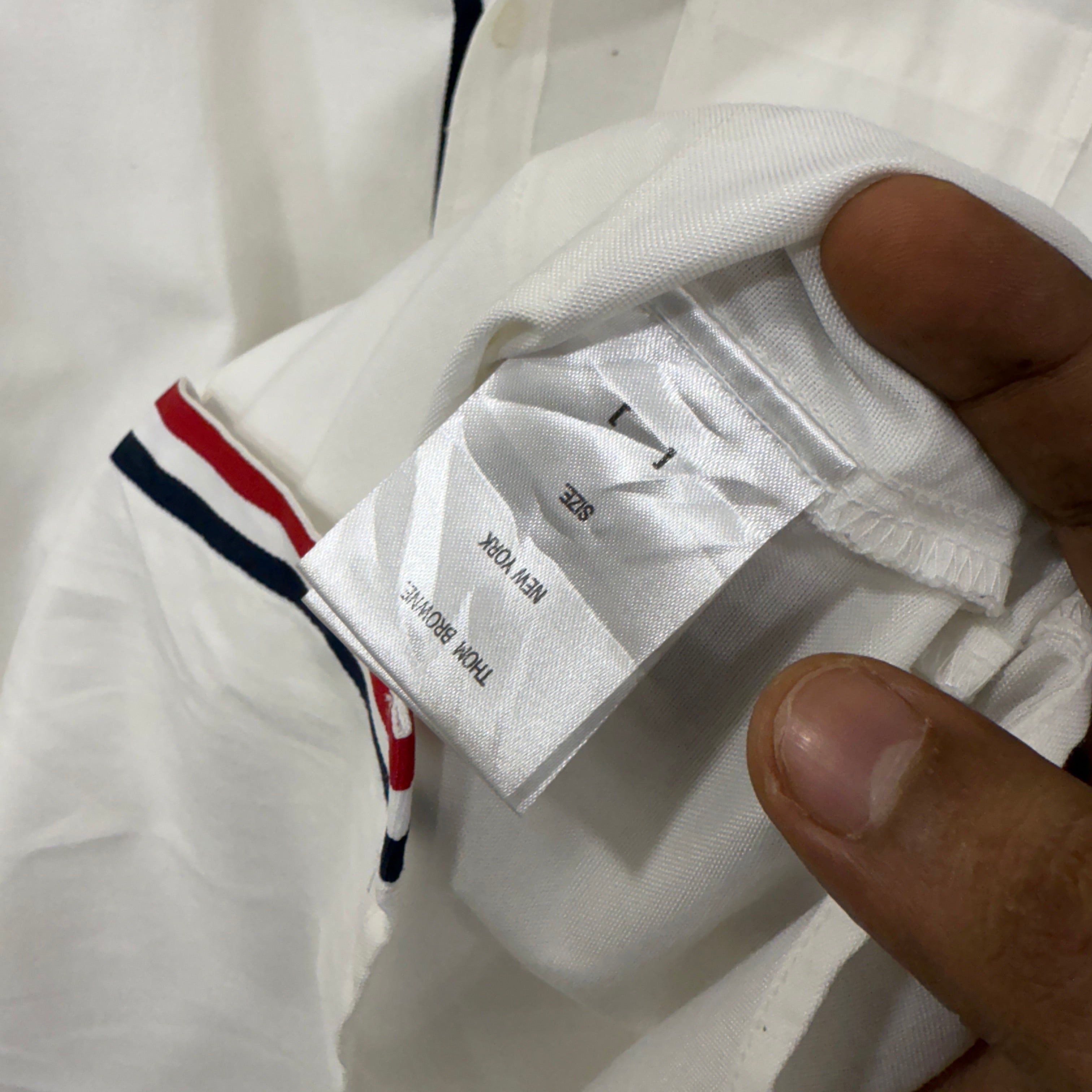 Thom Browne White Solid Shirt