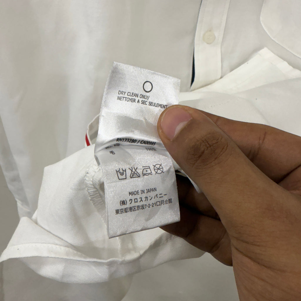 Thom Browne White Solid Shirt