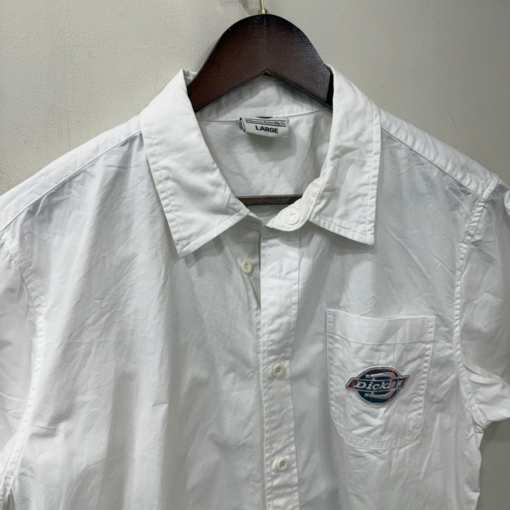 Dickies Half Sleeves White Shirt